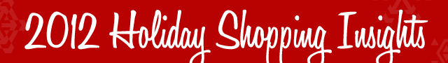 The 2012 Holiday Shopping Insights Infographic